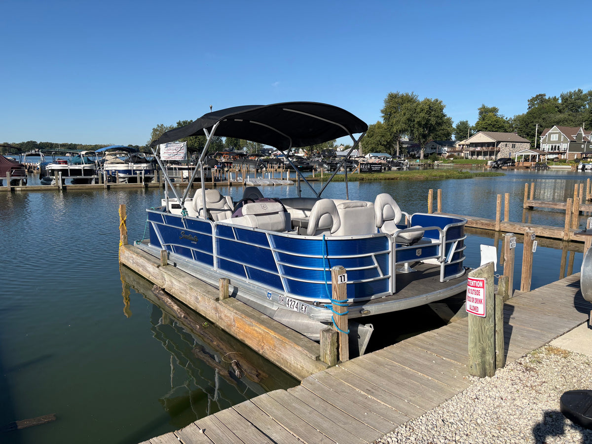 20' U.S. Government Owned Pontoon with 50hp Mercury