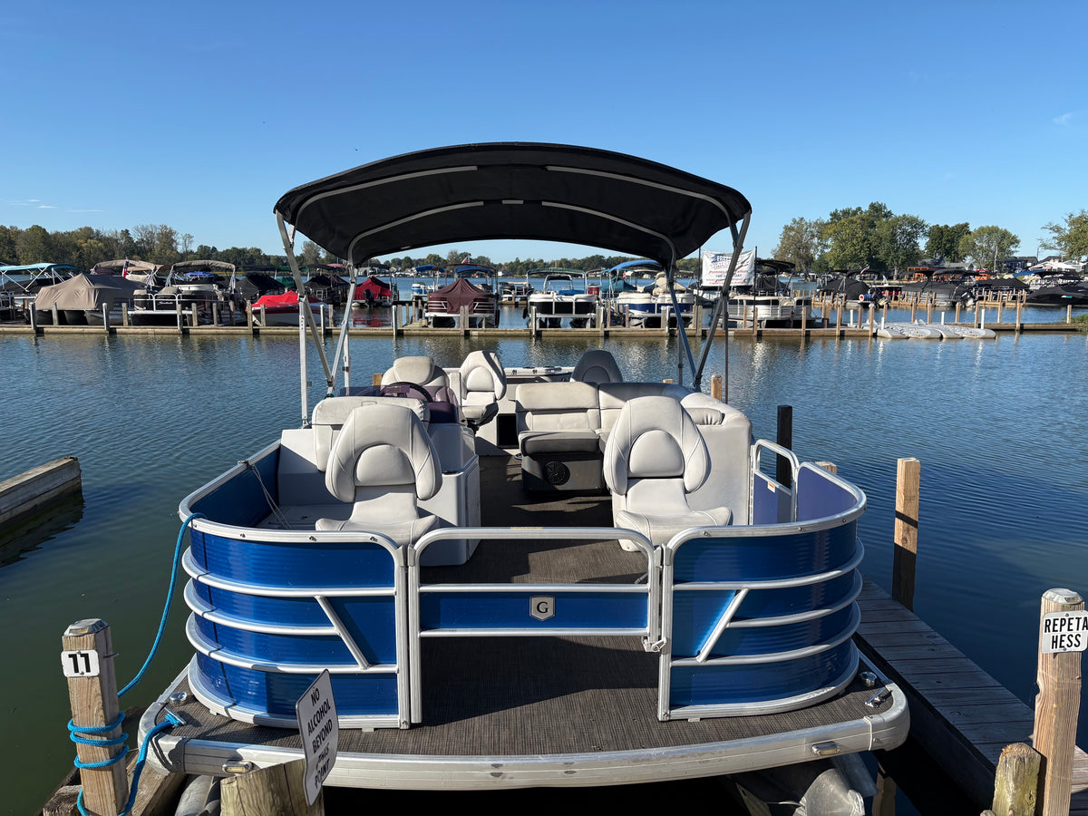 20' U.S. Government Owned Pontoon with 50hp Mercury